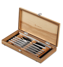 Wusthof Wusthof Stainless 10Pc Steak/Carving Knife Set in Olivewood Chest*