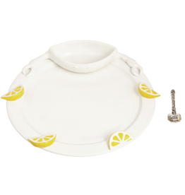 Mudpie Seafood Platter Set, 2pc, lemons