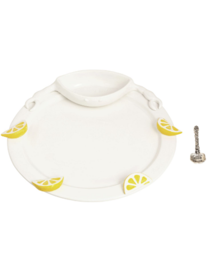 Mudpie Seafood Platter Set, 2pc, lemons
