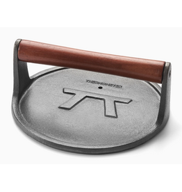 Foxrun Outset 8" round BACON PRESS, CAST IRON
