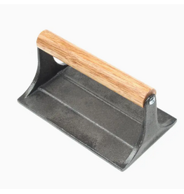 Foxrun 6.75" rectangular GRILL BACON PRESS, CAST IRON fox