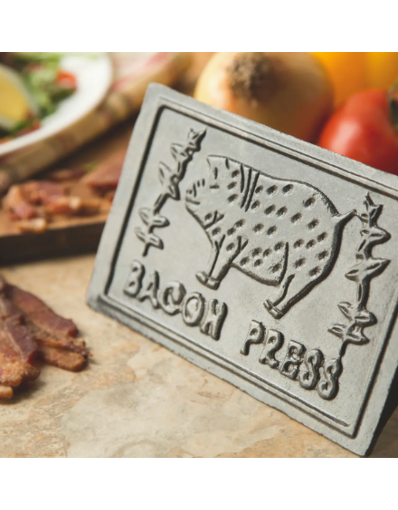 Foxrun 6.75" rectangular GRILL BACON PRESS, CAST IRON fox