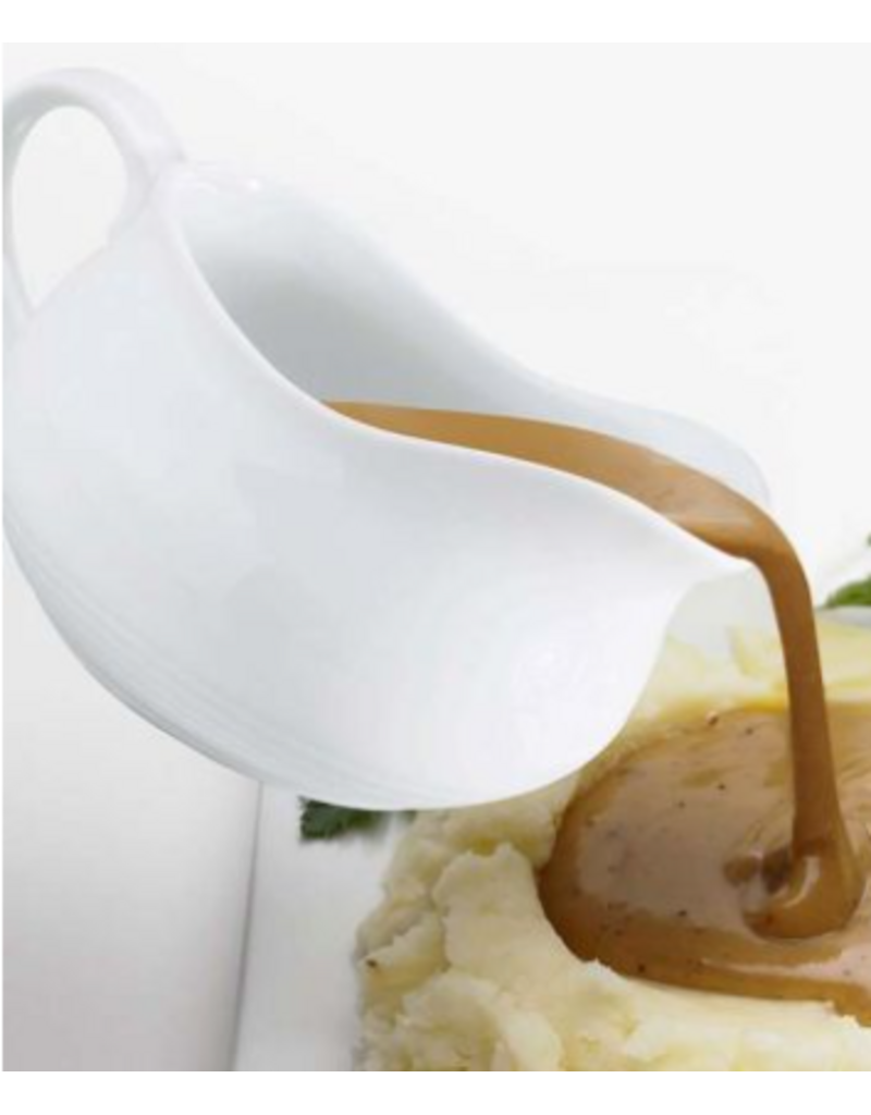Harold Imports White Porcelain Gravy Boat only, 24oz