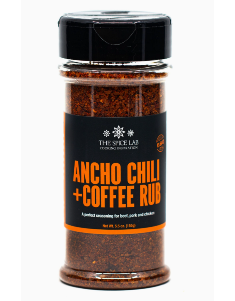 Spice Lab Ancho Chili & Coffee Rub, 5.5oz shaker