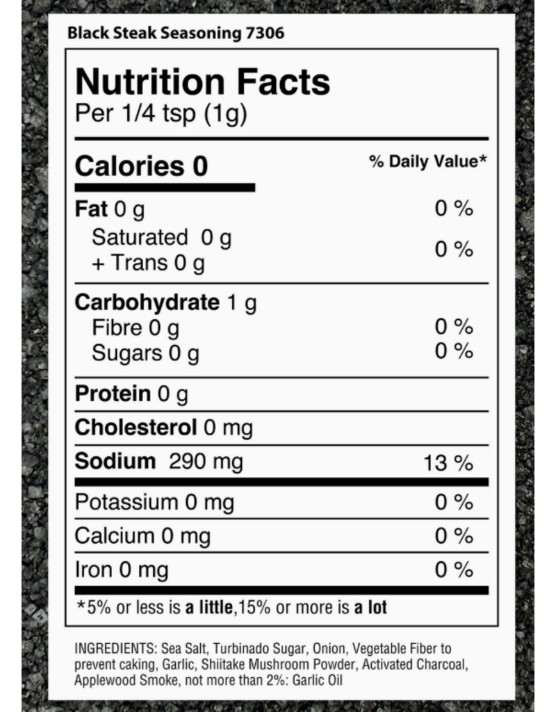 Spice Lab Black Steak Seasoning, 5.9oz shaker