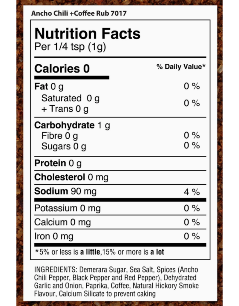 Spice Lab Ancho Chili & Coffee Rub, 5.5oz shaker