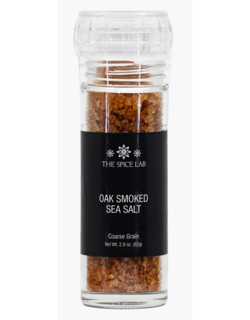 Spice Lab Oak Smoked Sea Salt (Coarse), 4.3oz grinder