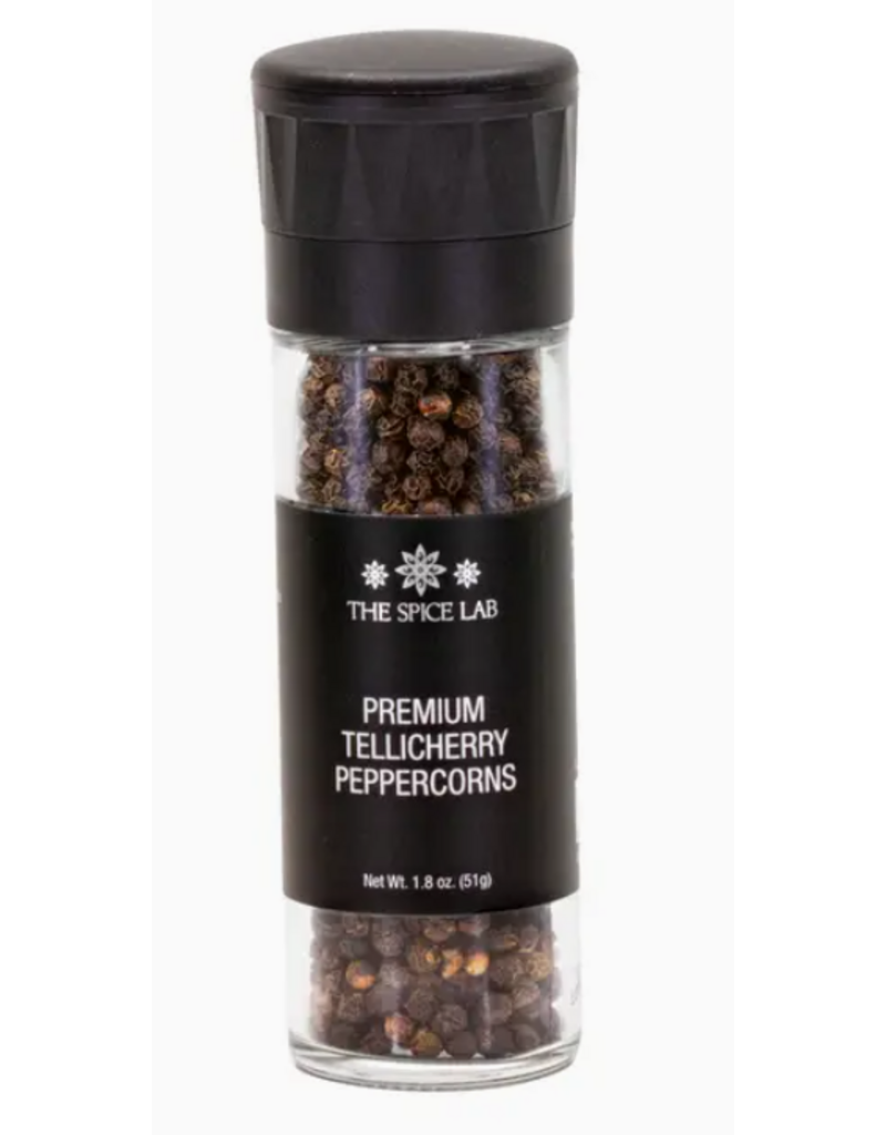 Spice Lab Premium Tellicherry Peppercorns, 1.8oz grinder