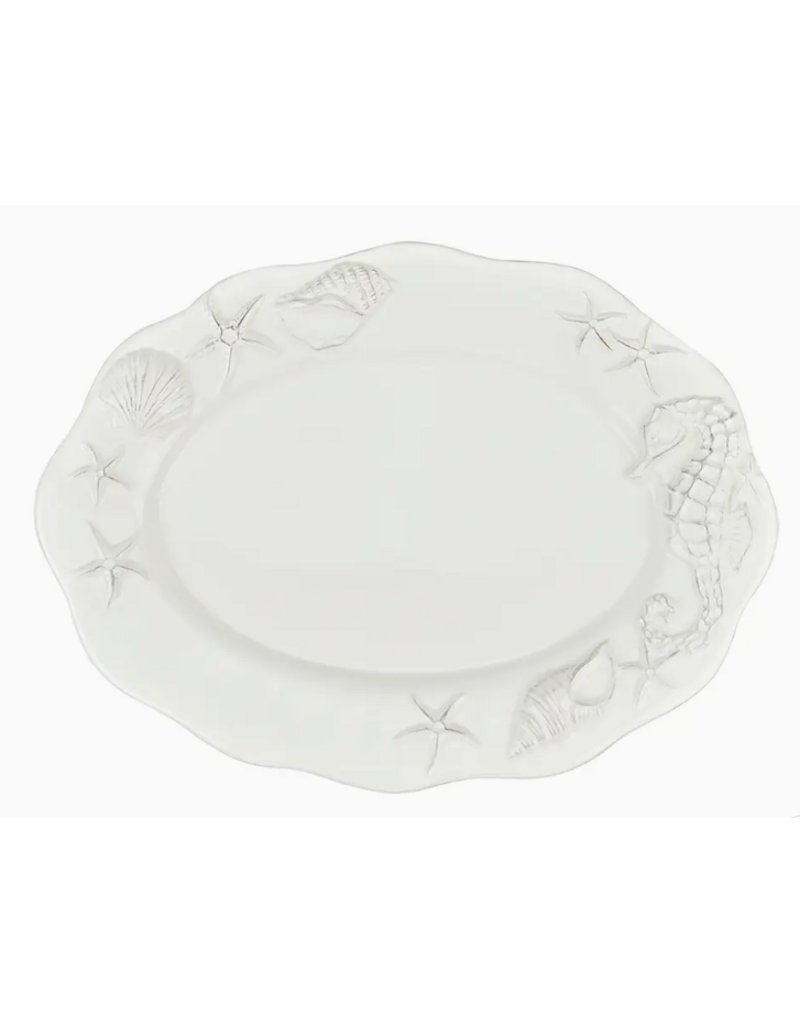 Laguna Coastal OVAL Platter White, ceramic