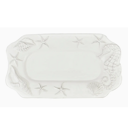 Laguna Coastal RECT Tray White, ceramic