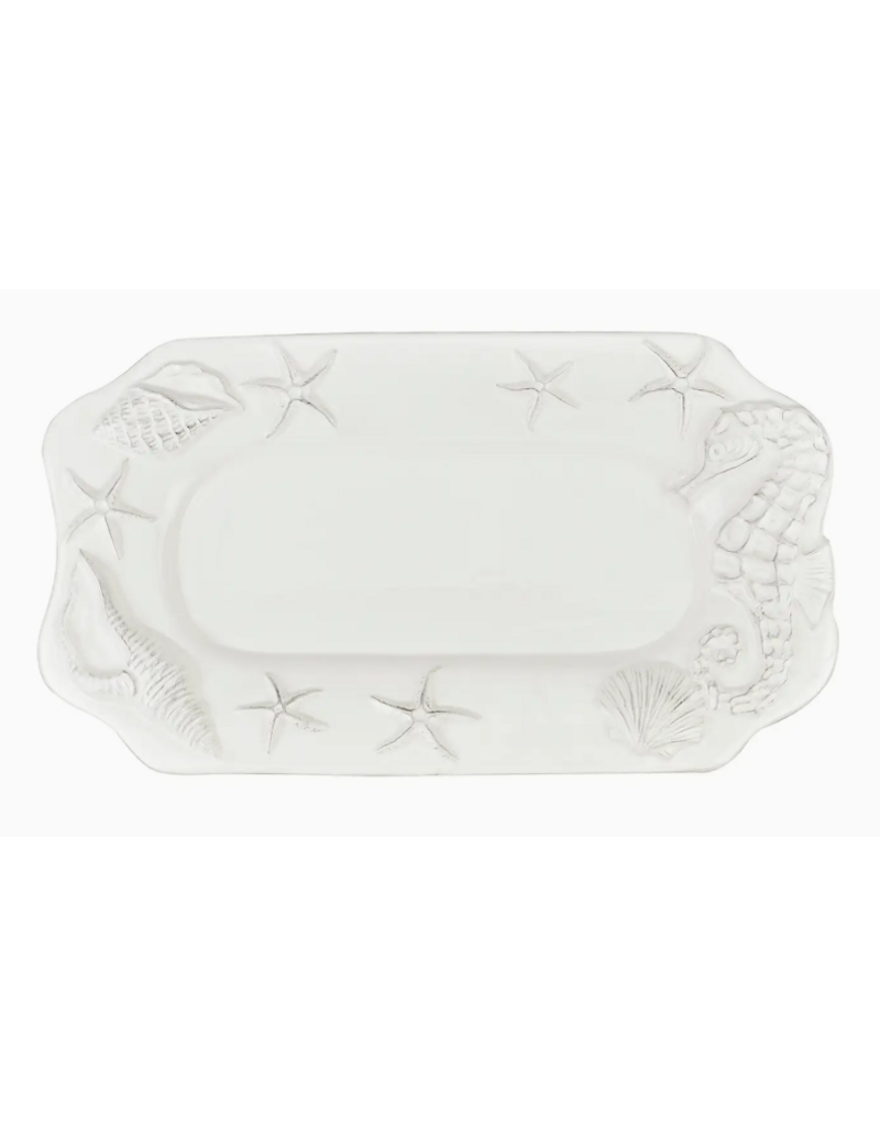 Laguna Coastal RECT Tray White, ceramic