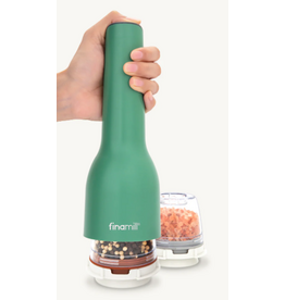FinaMill Sage Green Matte USB-Chargeable Salt, Pepper & Spice Grinder/Mill, With 2 Pods