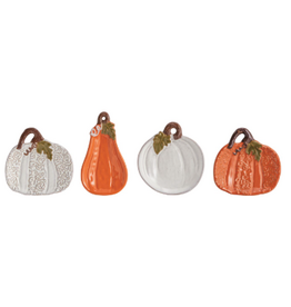 Mudpie Fall Pumpkin/Gourd Tidbit Plate, SINGLE