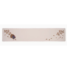 Rightside Design Fall Table Runner, Turkey & Oak Branches