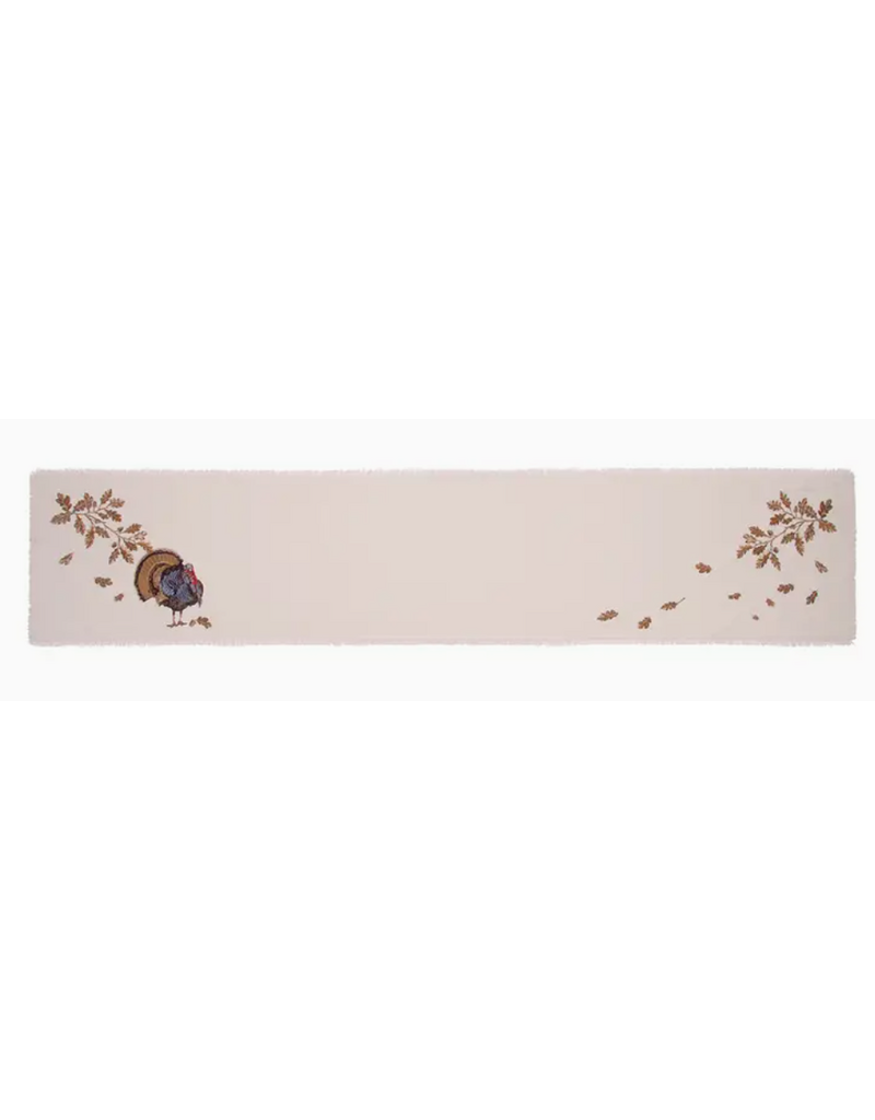 Rightside Design Fall Table Runner, Turkey & Oak Branches