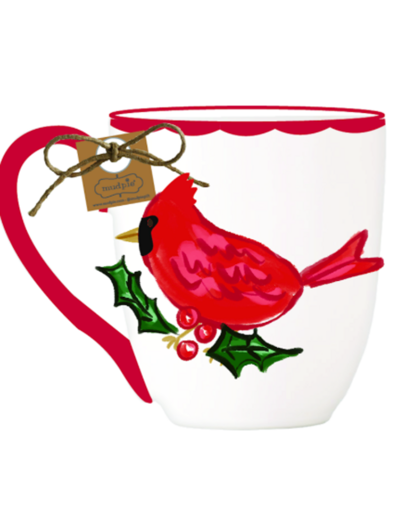 Mudpie Holiday Cardinal Mug, 18oz