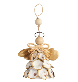 Mudpie Holiday Ornament, Oyster Angel