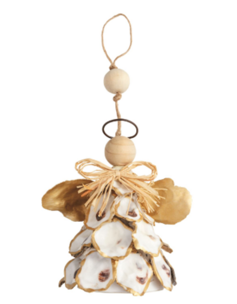 Mudpie Holiday Ornament, Oyster Angel