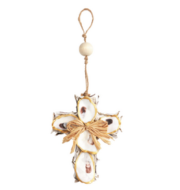 Mudpie Holiday Ornament, Oyster Cross