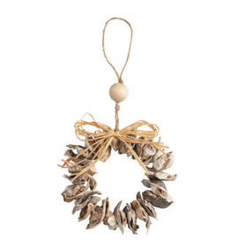 Mudpie Holiday Ornament, Oyster Wreath