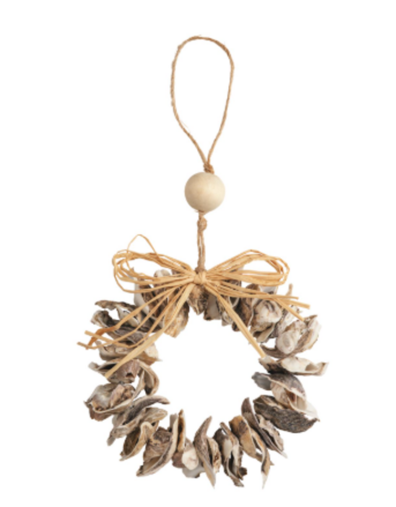 Mudpie Holiday Ornament, Oyster Wreath