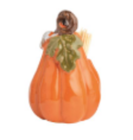Mudpie Fall Toothpick Holder Set, Orange Pumpkin, 2"