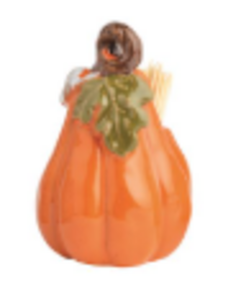 Mudpie Fall Toothpick Holder Set, Orange Pumpkin, 2"