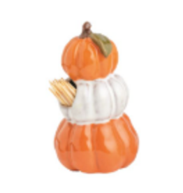 Mudpie Fall Toothpick Holder Set,  Pumpkin Trio, 2"
