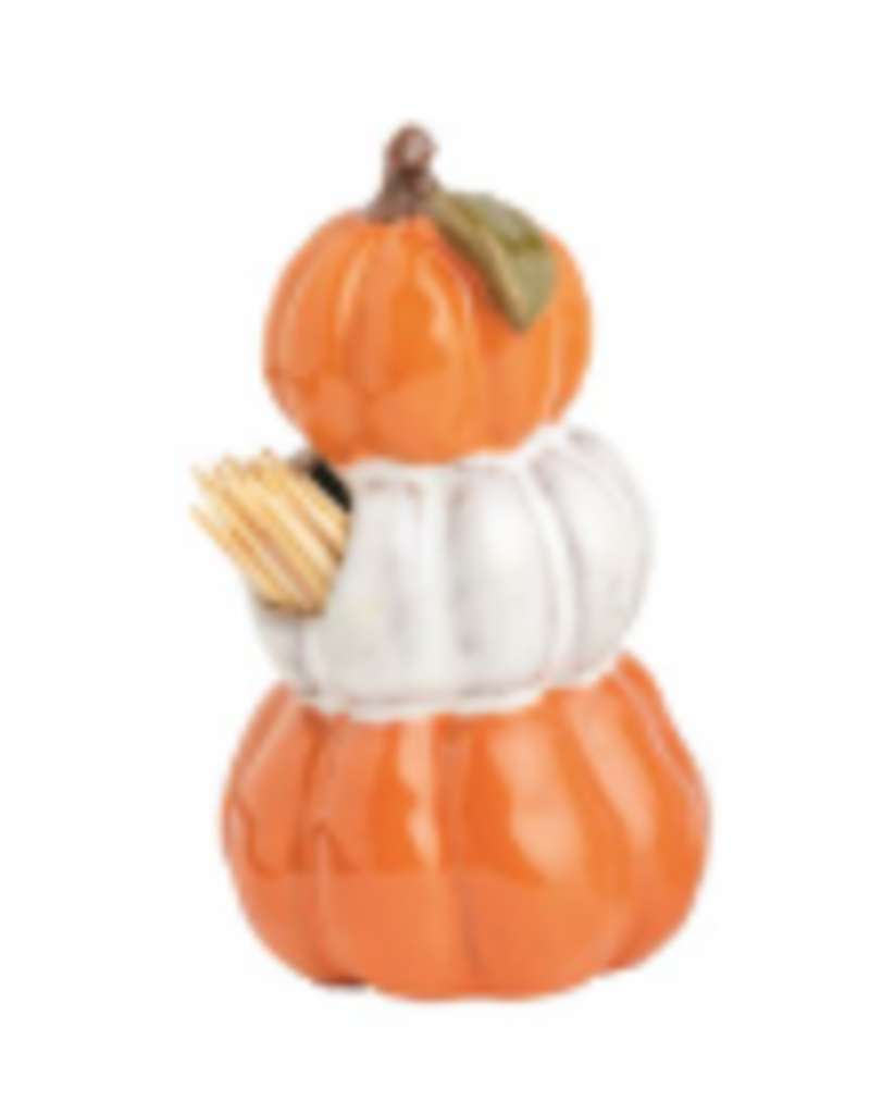 Mudpie Fall Toothpick Holder Set,  Pumpkin Trio, 2"