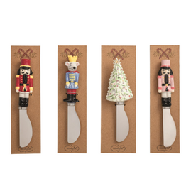 Mudpie Holiday Nutcracker Spreader, ceramic