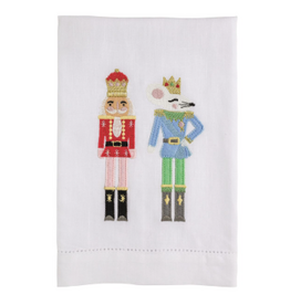 Mudpie Holiday Nutcracker Embroidered Towel