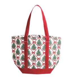 Mudpie Holiday Canvas Tote