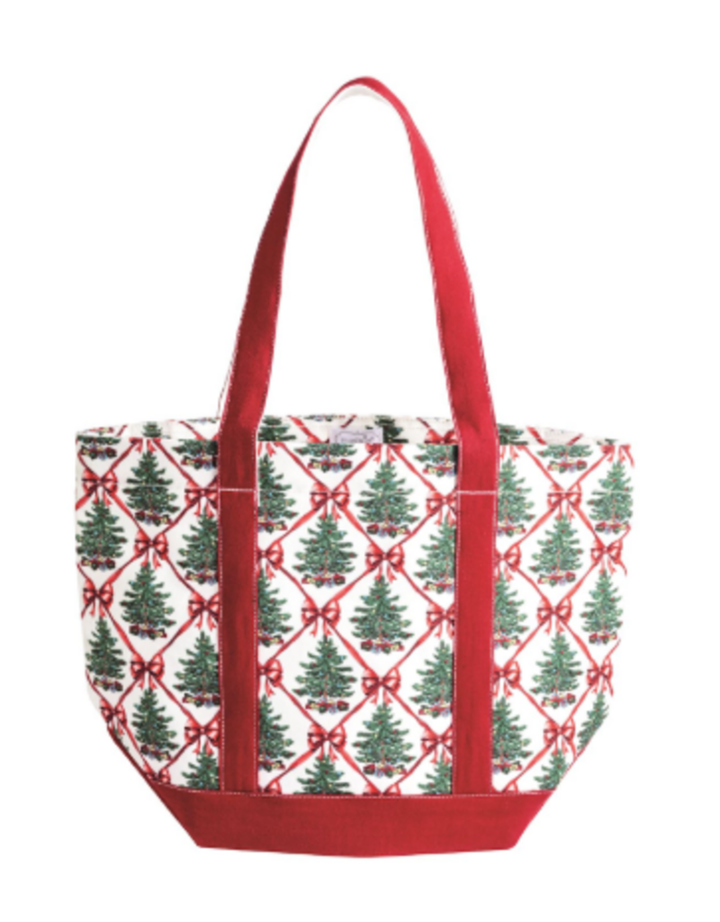 Mudpie Holiday Canvas Tote
