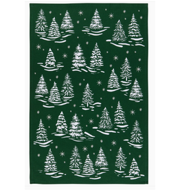 Now Designs Holiday Dish Towel Winter Frost Trees