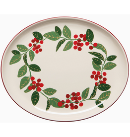 Now Designs Holiday Dish, Merry Berry, 9"