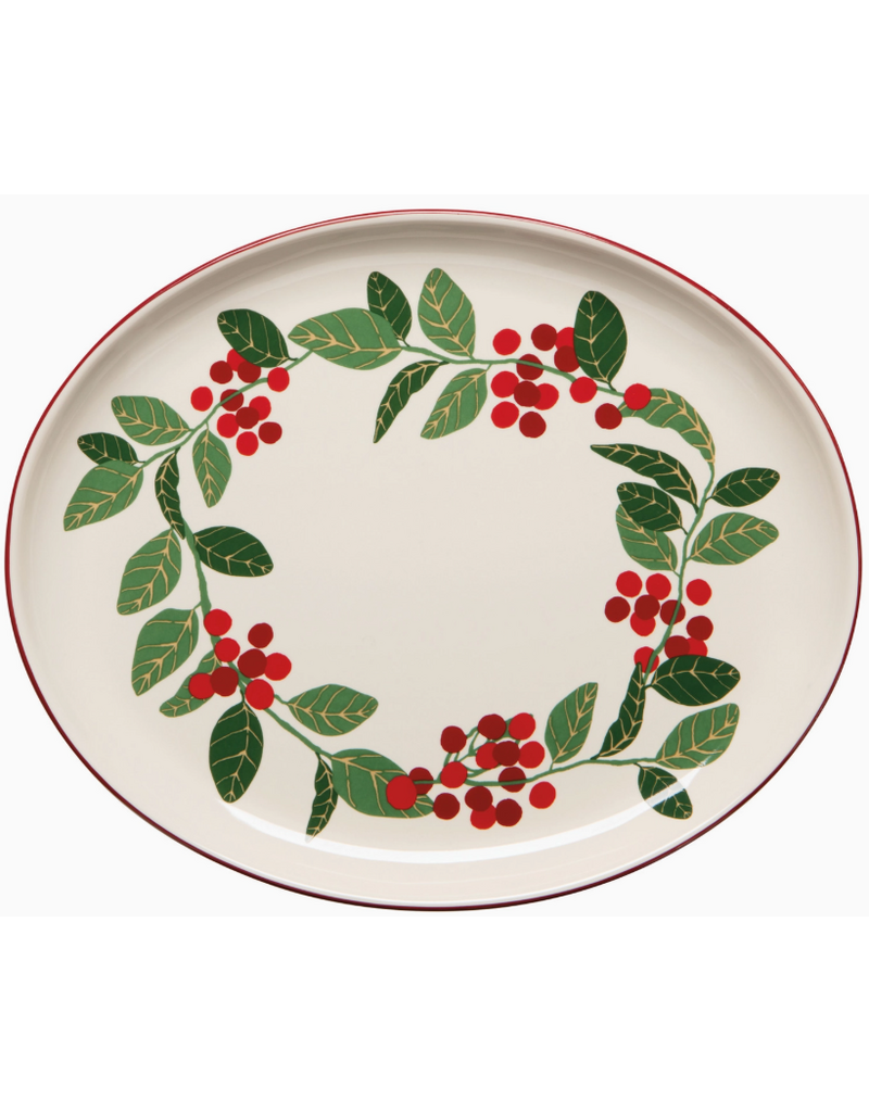 Now Designs Holiday Dish, Merry Berry, 9"