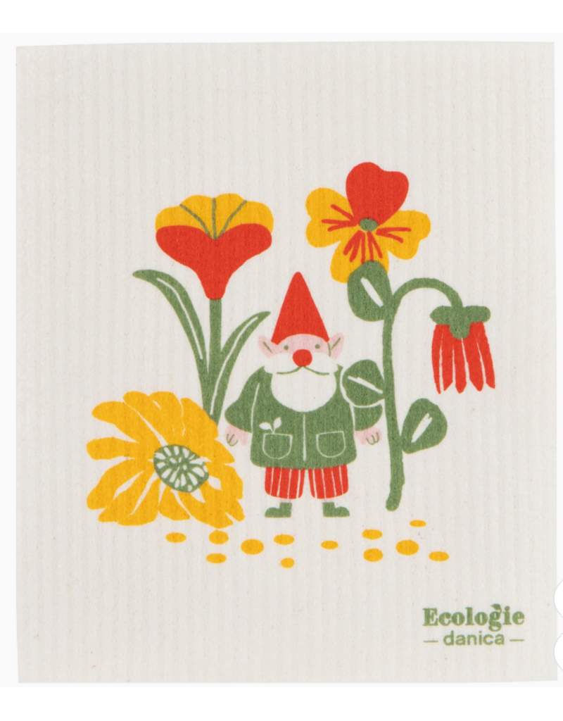 Now Designs Swedish Dish Cloth Gnome in Garden