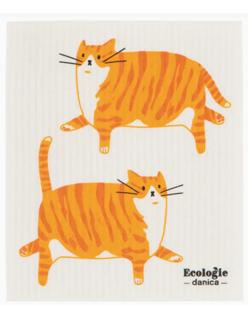 Now Designs Swedish Dish Cloth Ginger Cat