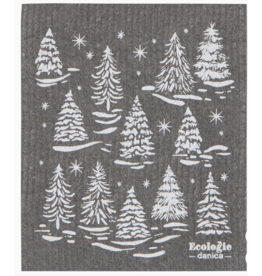 Now Designs Holiday Swedish Dish Cloth Winter Frost Trees