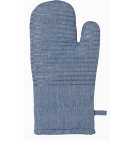 Now Designs Mitt Glove, Silicone-Cotton, Oxford Blue
