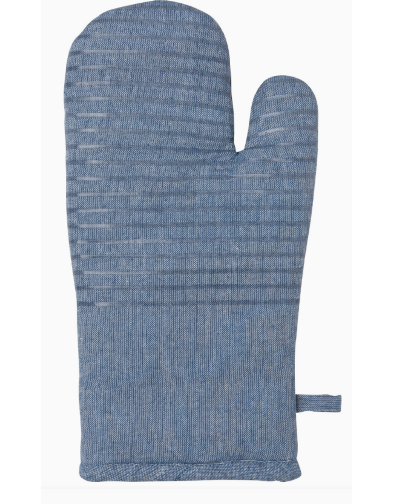 Now Designs Mitt Glove, Silicone-Cotton, Oxford Blue