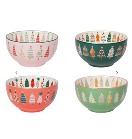 Now Designs Holiday Bowl, GLITZmas Trees, 4" SINGLE