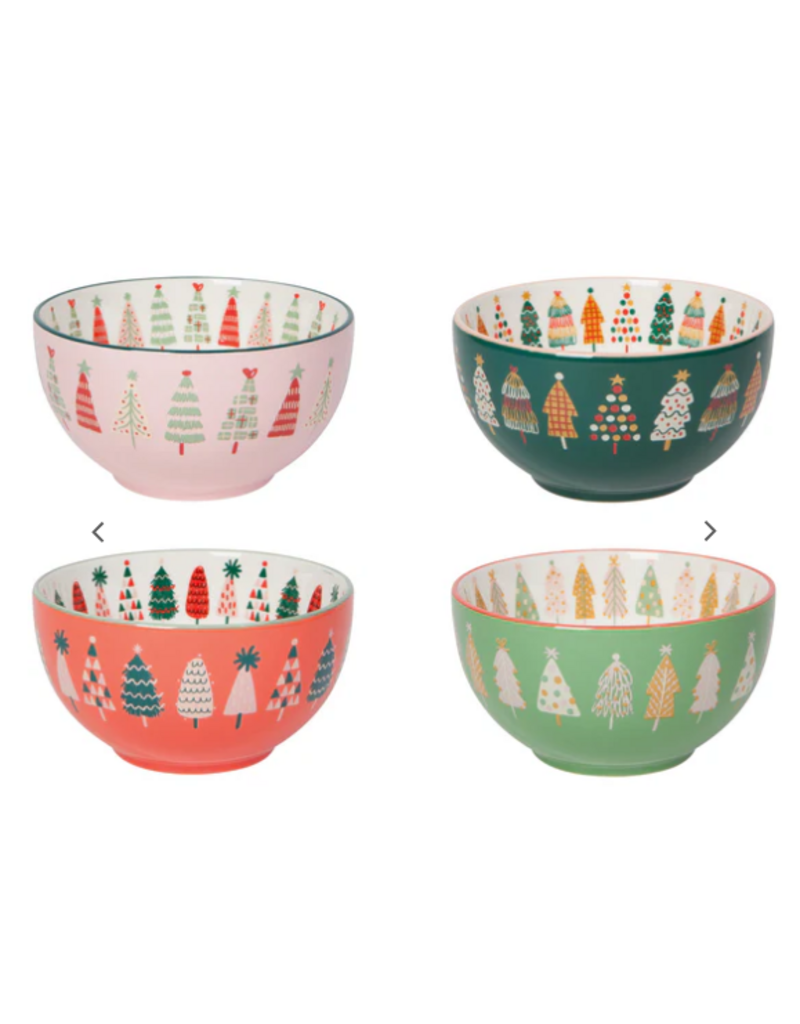 Now Designs Holiday Bowl, GLITZmas Trees, 4" SINGLE