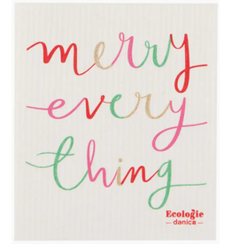 Now Designs Holiday Swedish Dish Cloth Merry Everything