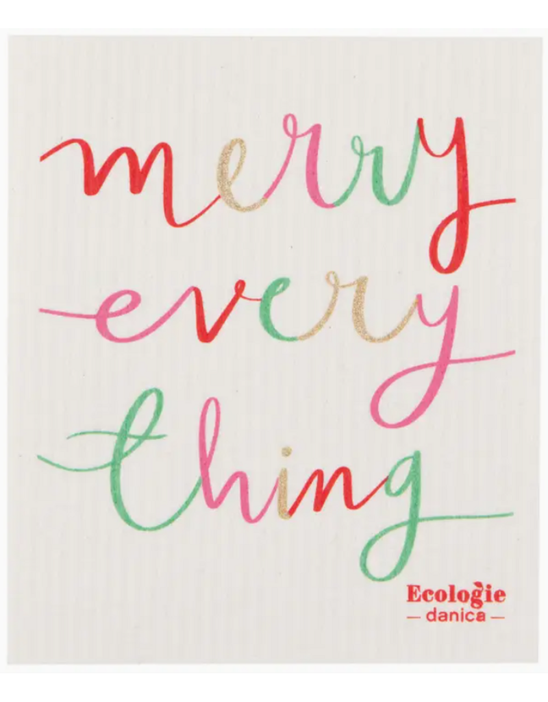 Now Designs Holiday Swedish Dish Cloth Merry Everything