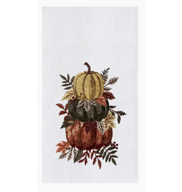 C and F Home Fall Towel, Pumpkin Stack, dark