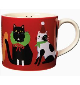 Now Designs Holiday Mug, Kitty Cat Carol, Boxed, 14oz