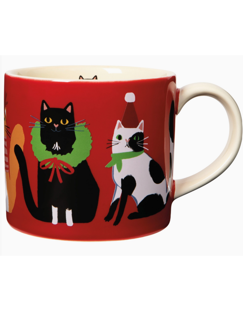Now Designs Holiday Mug, Kitty Cat Carol, Boxed, 14oz
