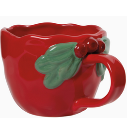 Now Designs Holiday Mug, Mistletoe,  red 11oz