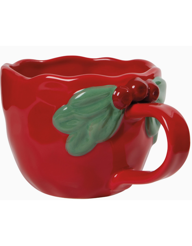 Now Designs Holiday Mug, Mistletoe,  red 11oz